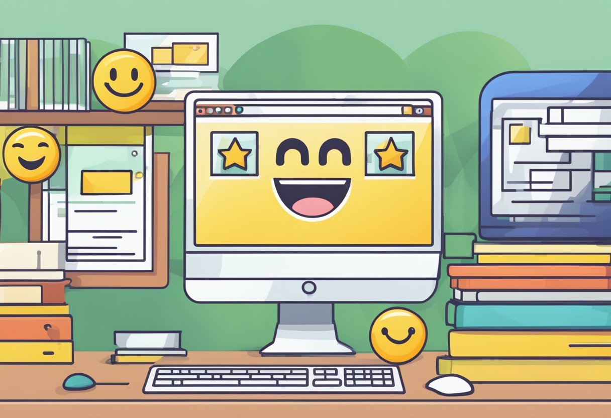 A computer screen displaying the Conclusion PiPiAds Review with a positive rating and a smiling emoji