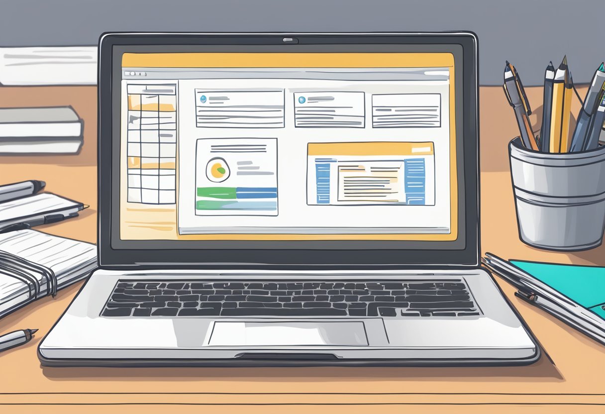 A laptop displaying "Curriculum and Training Modules Remote Integrator Academy Review" with a stylus and notebook nearby