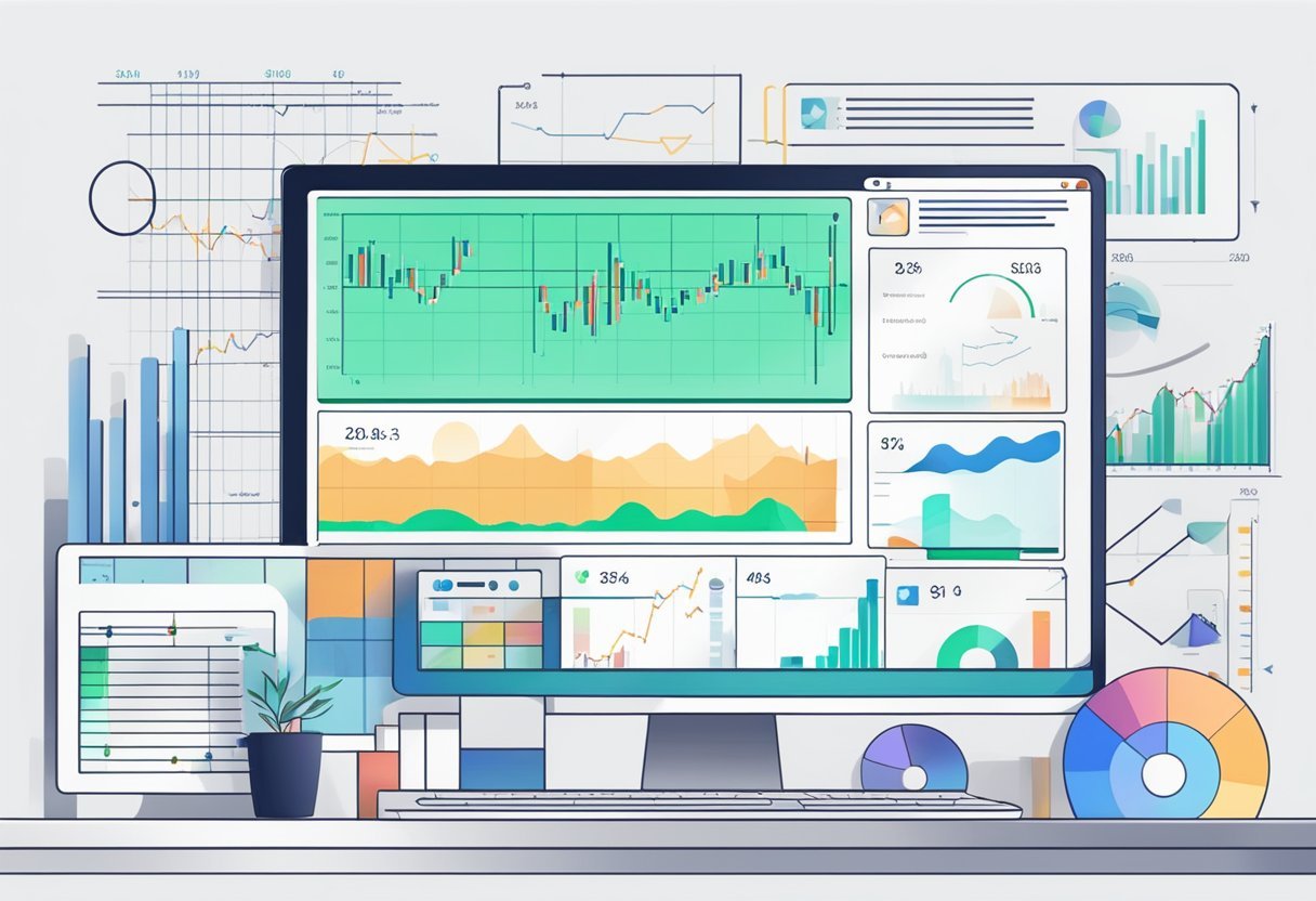 A computer screen displaying Sell The Trend's interface with various trending products and data charts